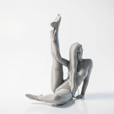 Mô hình tượng vũ công Ballerina đang vươn người in 3D