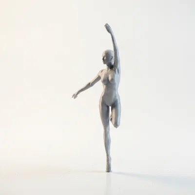 Mô hình tượng nữ vũ công Ballet in 3D đẹp mắt
