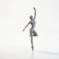 Mô hình tượng nữ vũ công Ballet in 3D đẹp mắt - Thumbnail 2