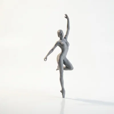 Mô hình tượng nữ vũ công Ballet in 3D đẹp mắt