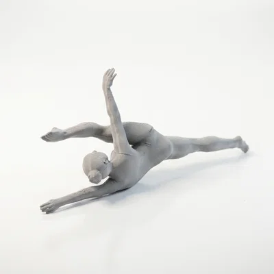 Tượng Vũ Công Ballet 3D - Mô Hình Trang Trí Nghệ Thuật