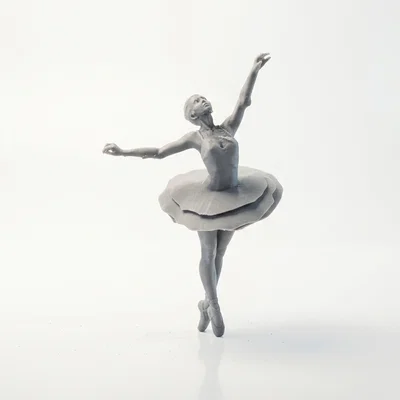Mô hình tượng vũ công Ballerina in 3D