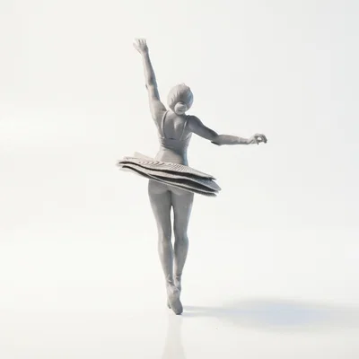 Mô hình tượng vũ công Ballerina in 3D