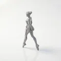 Mô hình tượng vũ công ba lê in 3D nghệ thuật - Thumbnail 4