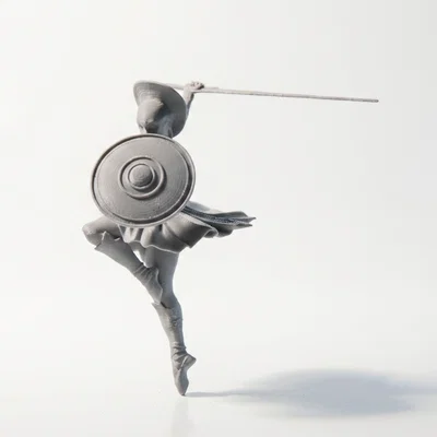 Mô hình 3D Nữ Chiến Binh Ballet