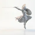 Mô hình 3D Nữ Chiến Binh Ballet - Thumbnail 3