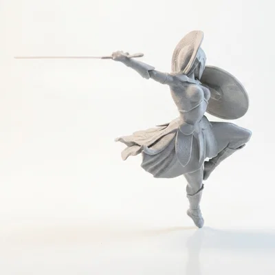 Mô hình 3D Nữ Chiến Binh Ballet