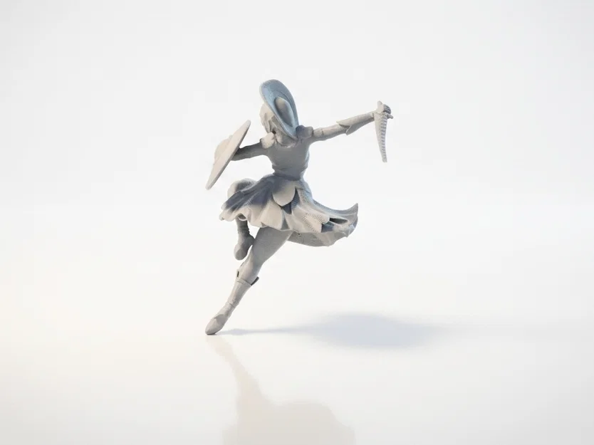 Mô hình 3D Nữ Chiến Binh Ballet - Image 4