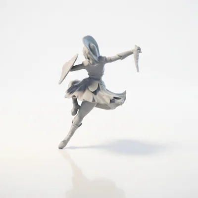 Mô hình 3D Nữ Chiến Binh Ballet