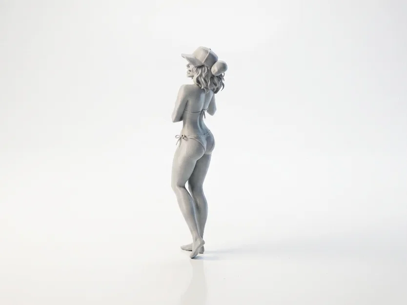 Mô hình Figurine Cô gái cầm gậy bóng chày in 3D - Image 4