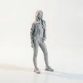 Mô hình 3D nhân vật nữ mặc áo hoodie - Tượng nghệ thuật trang trí - Thumbnail 2
