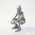 Mô hình tượng nữ cầu thủ bóng rổ 3D in ấn thể thao - Thumbnail 1