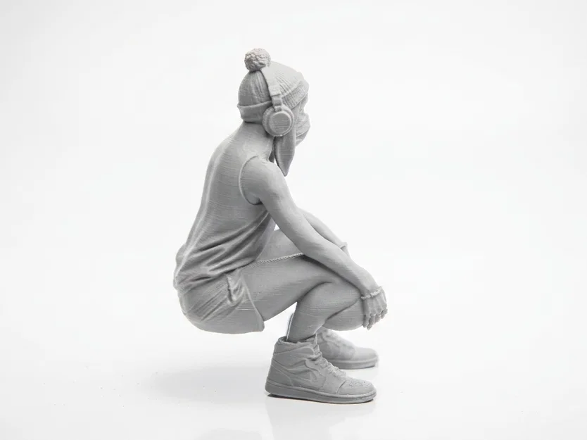 Mô hình tượng nữ cầu thủ bóng rổ 3D in ấn thể thao - Image 3