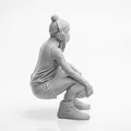 Mô hình tượng nữ cầu thủ bóng rổ 3D in ấn thể thao - Thumbnail 3