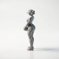 Mô hình 3D Nữ Vận Động Viên Bóng Rổ Đầy Sức Sống - Thumbnail 4