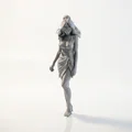 Mô hình tượng cô gái đi biển - File in 3D nghệ thuật - Thumbnail 1