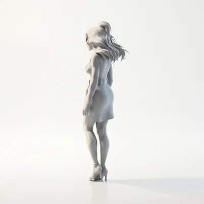 Mô hình tượng cô gái đi biển - File in 3D nghệ thuật