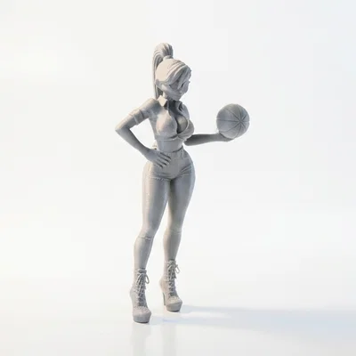Mô hình Nữ Vận Động Viên Bóng Rổ - Tượng Thể Thao In 3D