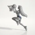Mô hình nữ vận động viên bóng rổ in 3D - Thumbnail 1