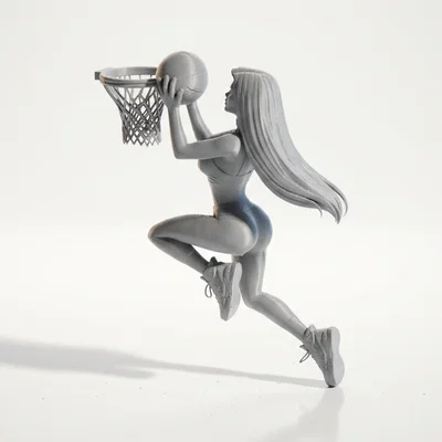 Mô hình nữ vận động viên bóng rổ in 3D