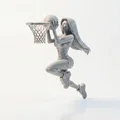 Mô hình nữ vận động viên bóng rổ in 3D - Thumbnail 2