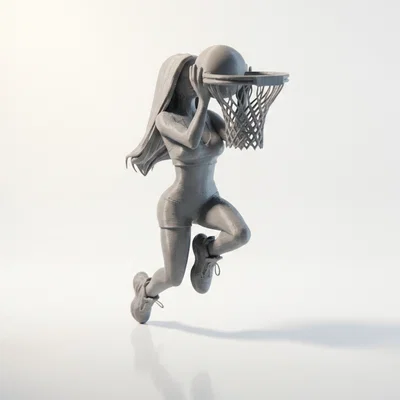 Mô hình nữ vận động viên bóng rổ in 3D