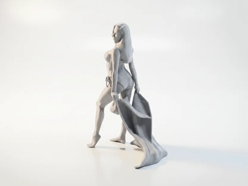 Mô Hình Thiếu Nữ Bãi Biển - Tượng Nữ 3D Print - Image 1