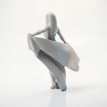 Mô hình tượng nữ đi biển in 3D - Thumbnail 4