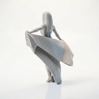Mô hình tượng nữ đi biển in 3D