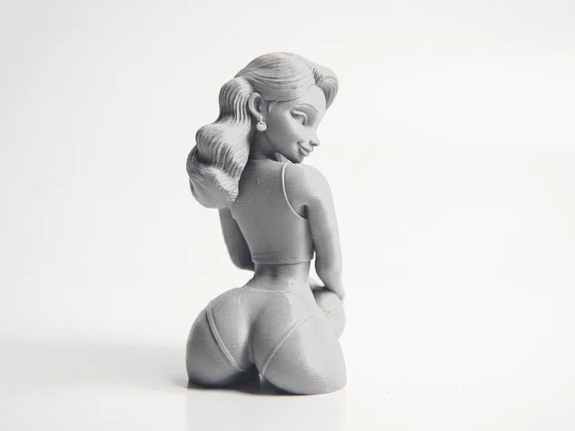 Mô hình 3D cô gái chơi bóng chuyền bãi biển (File STL) - Image 2