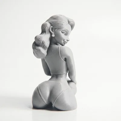 Mô hình 3D cô gái chơi bóng chuyền bãi biển (File STL)