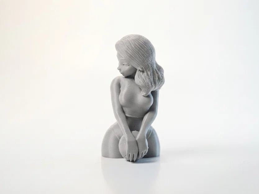 Mô hình 3D cô gái chơi bóng chuyền bãi biển (File STL) - Image 4