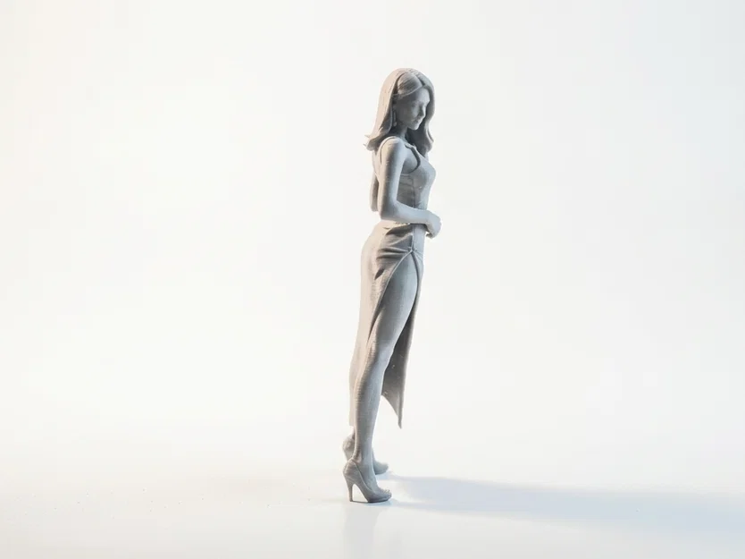 Mô hình tượng nhân vật nữ mặc váy đẹp - File in 3D - Image 2