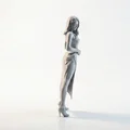 Mô hình tượng nhân vật nữ mặc váy đẹp - File in 3D - Thumbnail 2