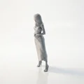 Mô hình tượng nhân vật nữ mặc váy đẹp - File in 3D - Thumbnail 4