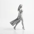 Mô hình 3D cô gái mặc váy tuyệt đẹp – File STL in 3D - Thumbnail 2