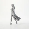 Mô hình 3D cô gái mặc váy tuyệt đẹp – File STL in 3D - Thumbnail 4