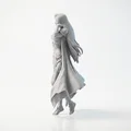 Mô hình tượng nữ Gypsy xinh đẹp - File in 3D nghệ thuật - Thumbnail 4