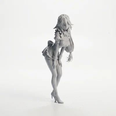 Mô hình tượng Anime Girl sang trọng - Nhân vật nữ in 3D