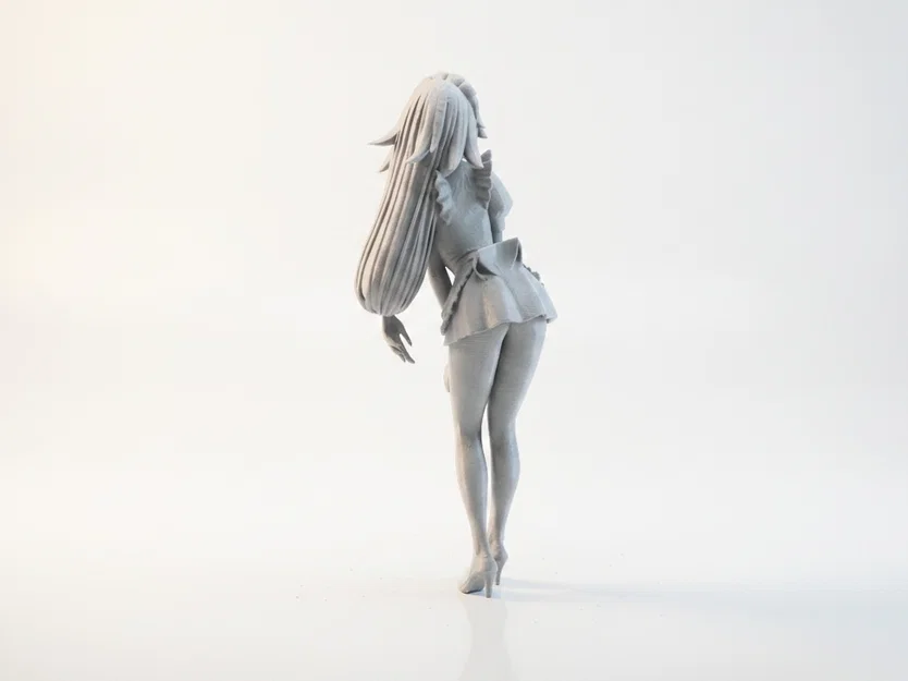 Mô hình tượng Anime Girl sang trọng - Nhân vật nữ in 3D - Image 3
