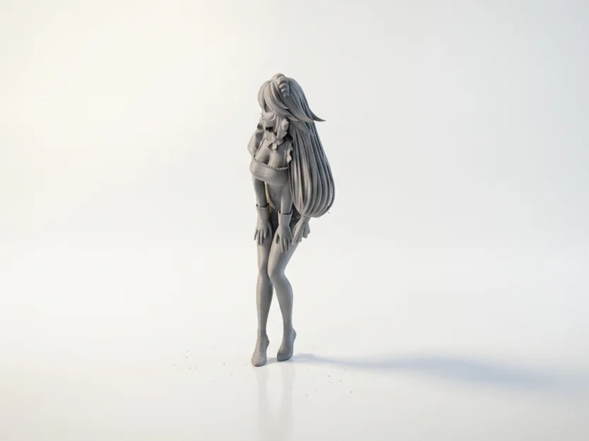 Mô hình tượng Anime Girl sang trọng - Nhân vật nữ in 3D - Image 4