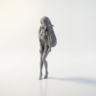 Mô hình tượng Anime Girl sang trọng - Nhân vật nữ in 3D