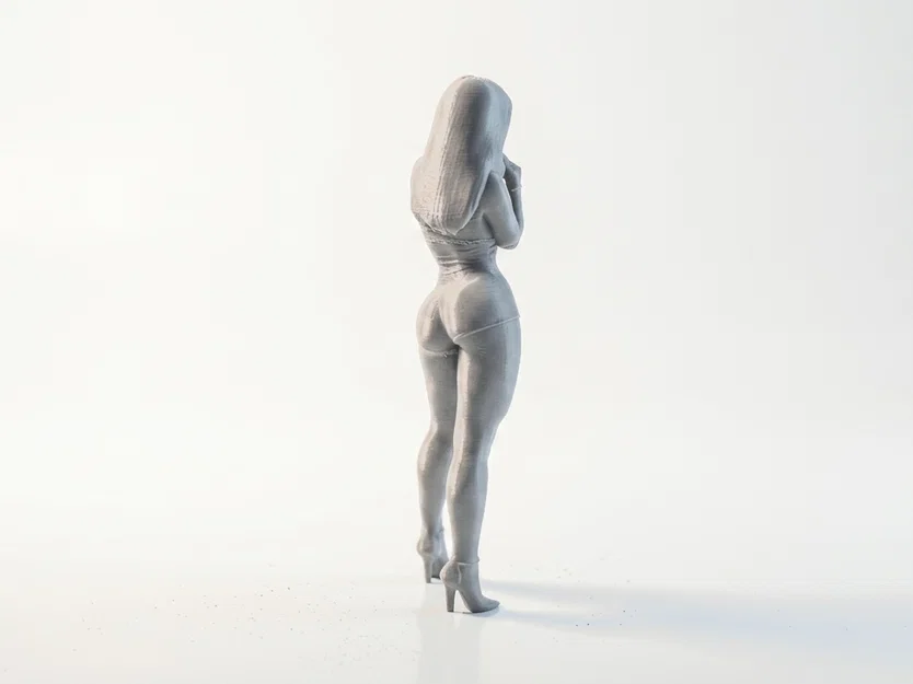 Mô hình 3D tượng nữ quý cô xinh đẹp - Sẵn sàng để in - Image 3