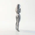 Mô hình 3D tượng nữ quý cô xinh đẹp - Sẵn sàng để in - Thumbnail 3