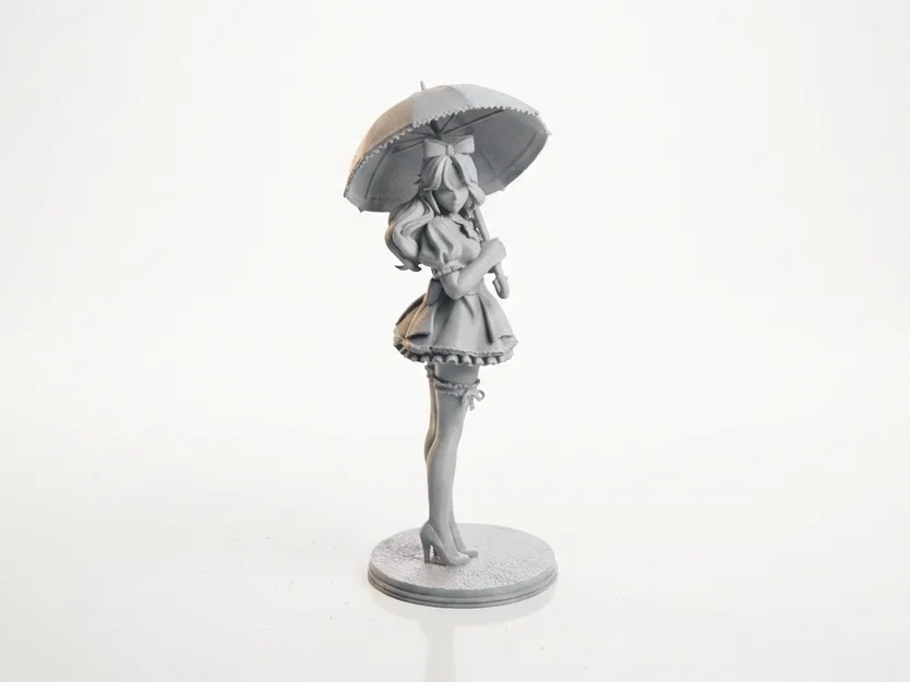 Mô hình 3D Quý Cô Cầm Ô Thanh Lịch - Image 1