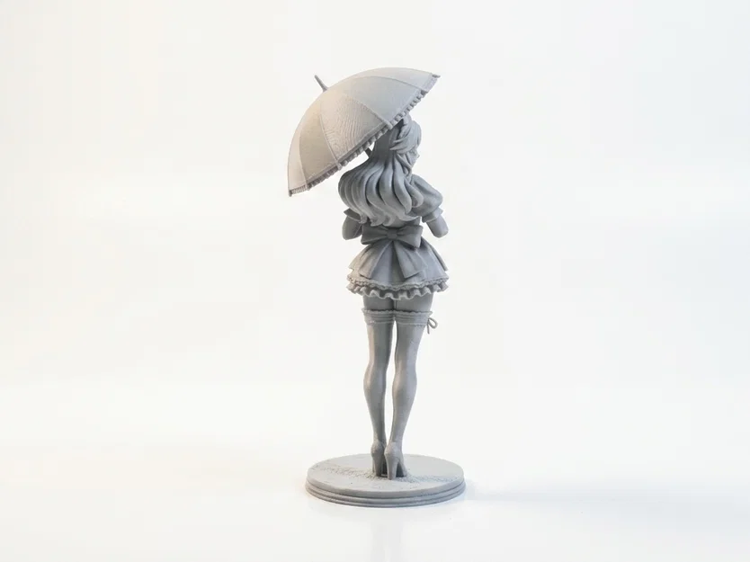 Mô hình 3D Quý Cô Cầm Ô Thanh Lịch - Image 2