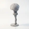 Mô hình 3D Quý Cô Cầm Ô Thanh Lịch - Thumbnail 3