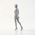 Mô hình tượng quý cô xinh đẹp - Tệp in 3D (Beautiful Lady Figurine) - Thumbnail 4