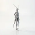 Mô hình Bee Girl - Tượng nhân vật nữ 3D tinh xảo - Thumbnail 2
