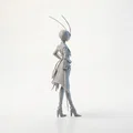 Mô hình Bee Girl - Tượng nhân vật nữ 3D tinh xảo - Thumbnail 3